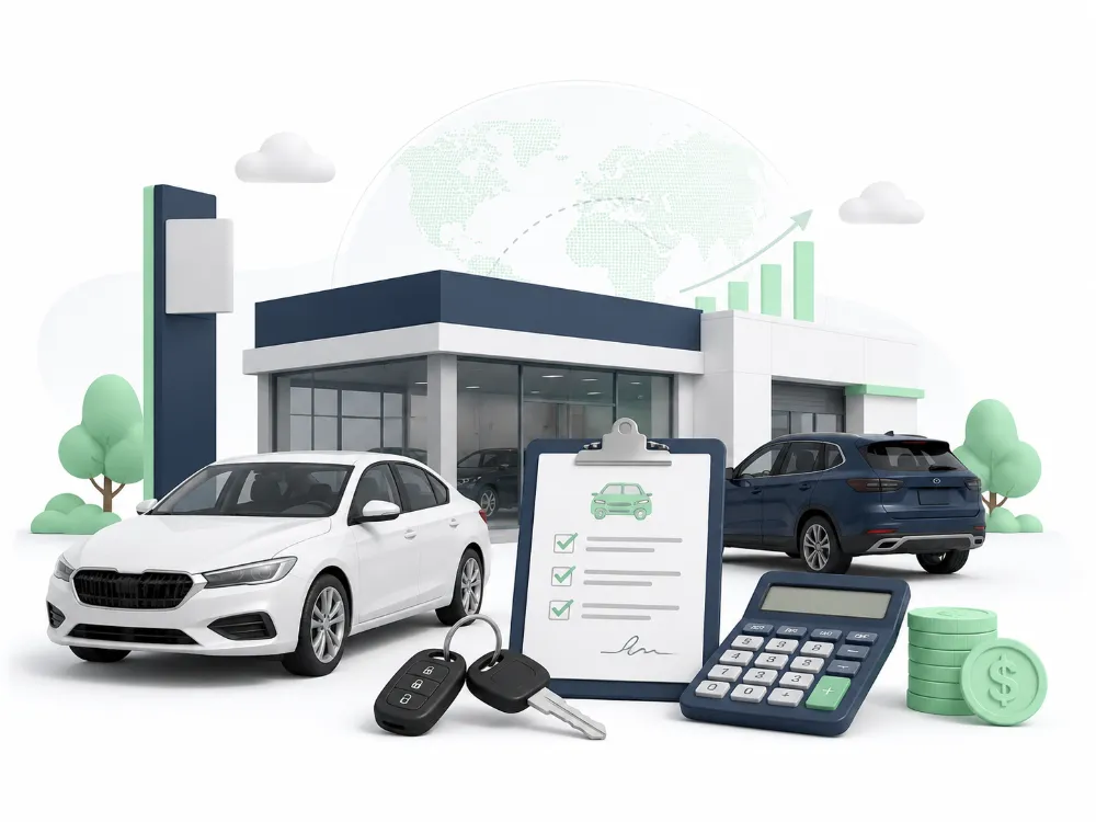 Illustration representing Auto Dealerships