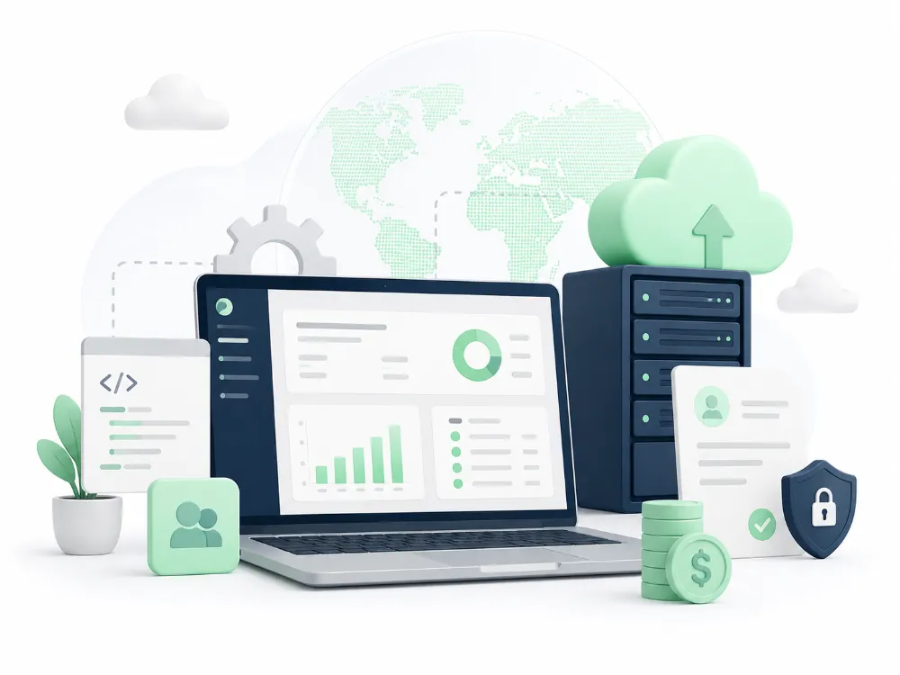 Illustration representing IT, Software & Tech Services