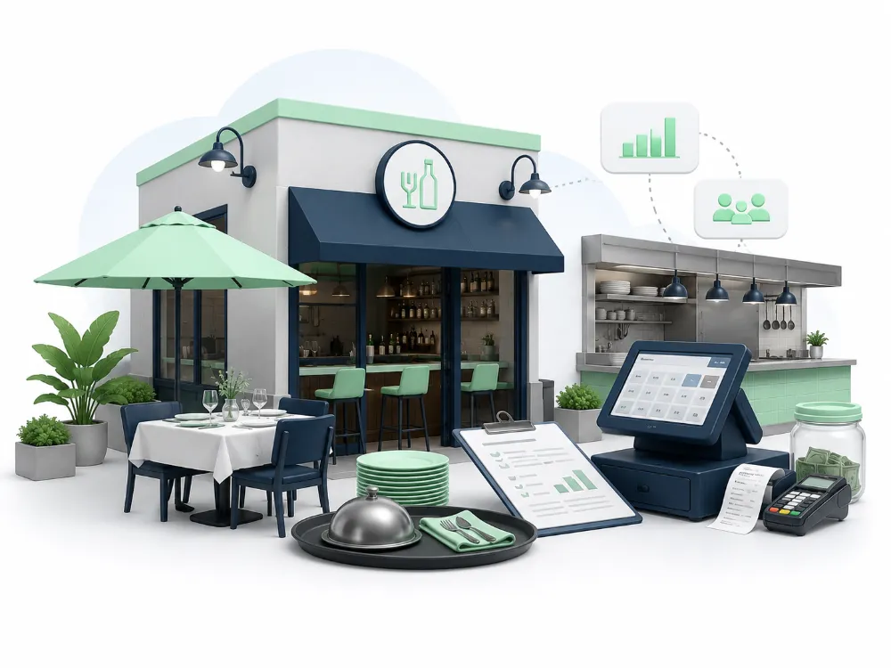 Illustration representing Restaurants & Bars